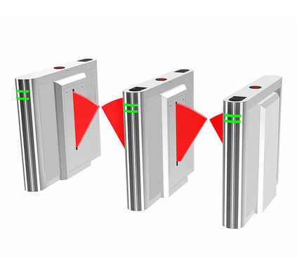 Enter and Exit Flap Barrier Mechanism 304 Stainless Steel Electronic Turnstile Sensor Flap Turnstile Gate