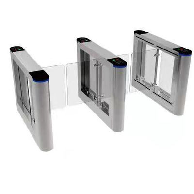 SUS 304 304 Stainless Steel Automatic Systems Swing Turnstiles And Pedestrian Automatic Flap Barrier