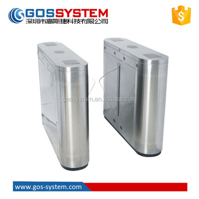 2D Pedestrian Crossing QR Code Scanner Turnstile Flap Barrier Gate